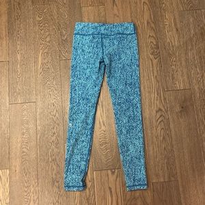 Ivivva Girls Size 10 Turquoise Leggings